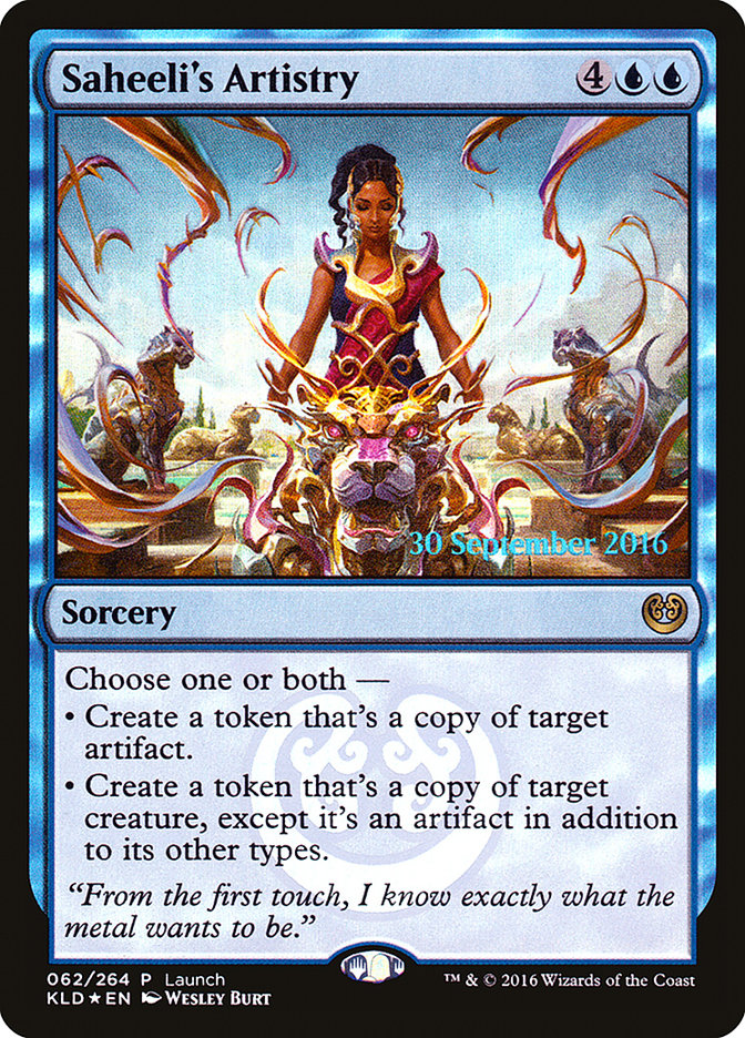 Saheeli's Artistry (Launch) [Kaladesh Promos] | Gate City Games LLC