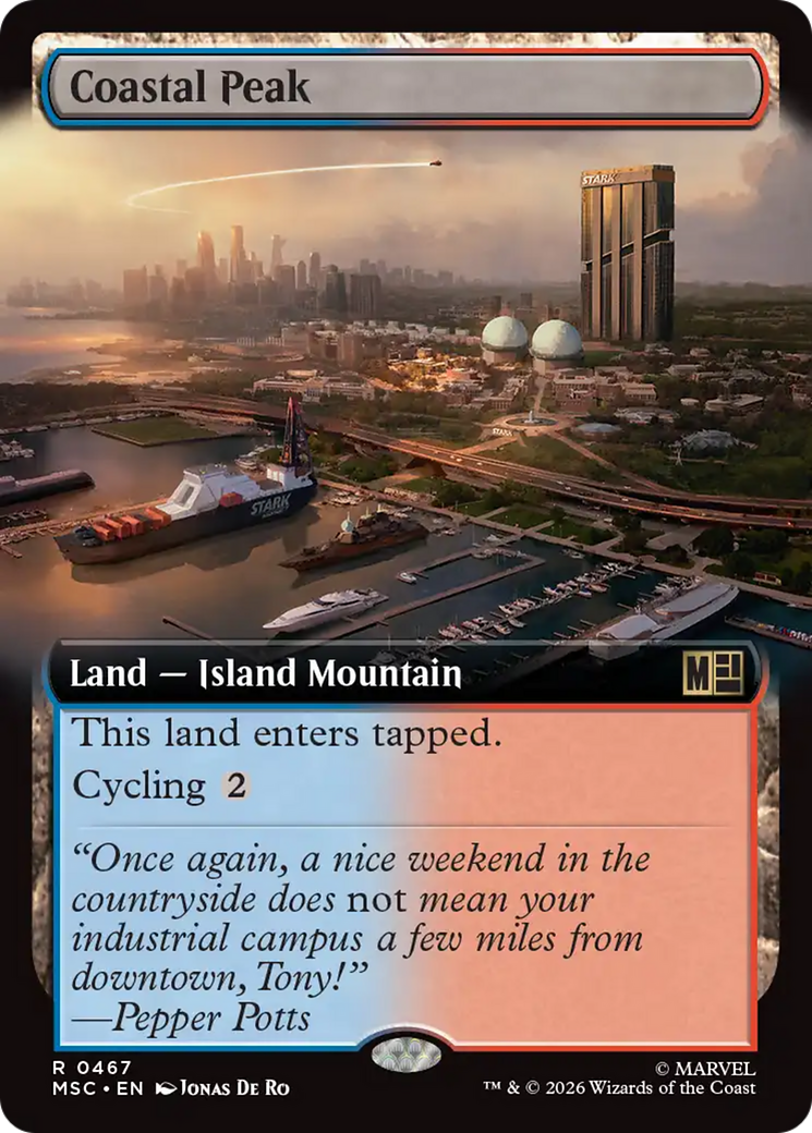 Coastal Peak (Extended Art) [Marvel Super Heroes Commander] | Gate City Games LLC