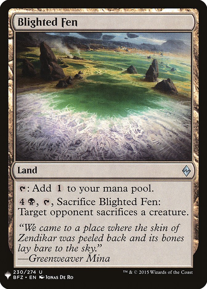 Blighted Fen [Mystery Booster] | Gate City Games LLC