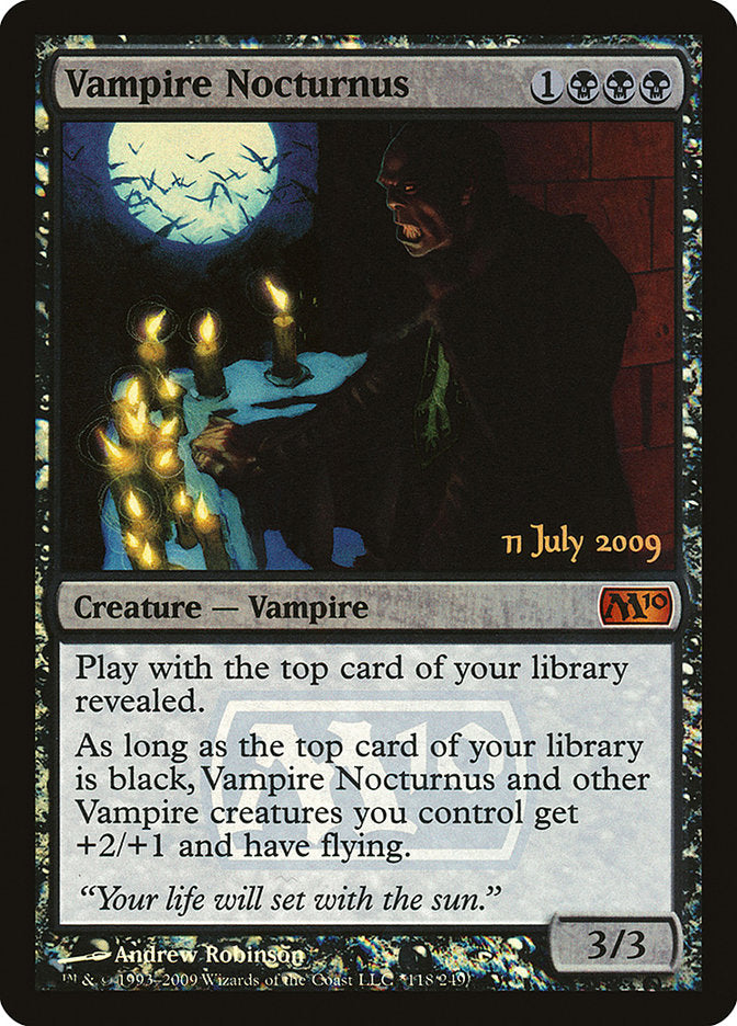 Vampire Nocturnus [Magic 2010 Prerelease Promos] | Gate City Games LLC