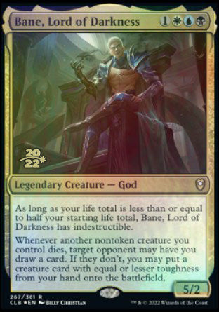 Bane, Lord of Darkness [Commander Legends: Battle for Baldur's Gate Prerelease Promos] | Gate City Games LLC