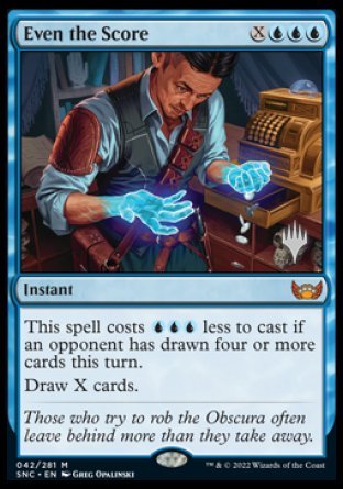 Even the Score (Promo Pack) [Streets of New Capenna Promos] | Gate City Games LLC