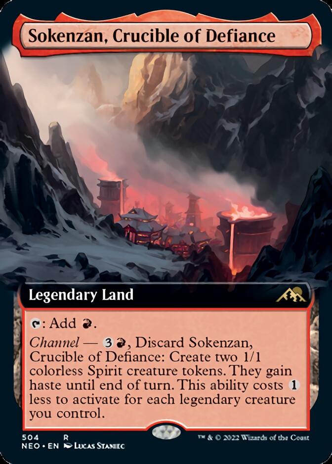 Sokenzan, Crucible of Defiance (Extended Art) [Kamigawa: Neon Dynasty] | Gate City Games LLC