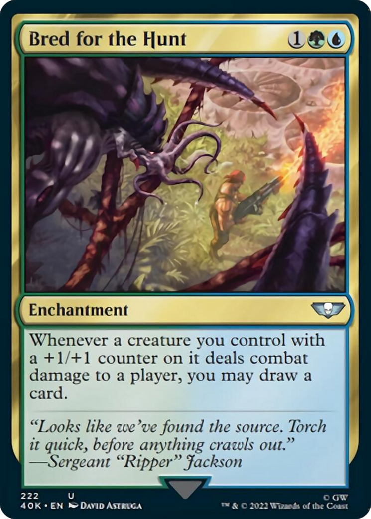 Bred for the Hunt (Surge Foil) [Warhammer 40,000] | Gate City Games LLC