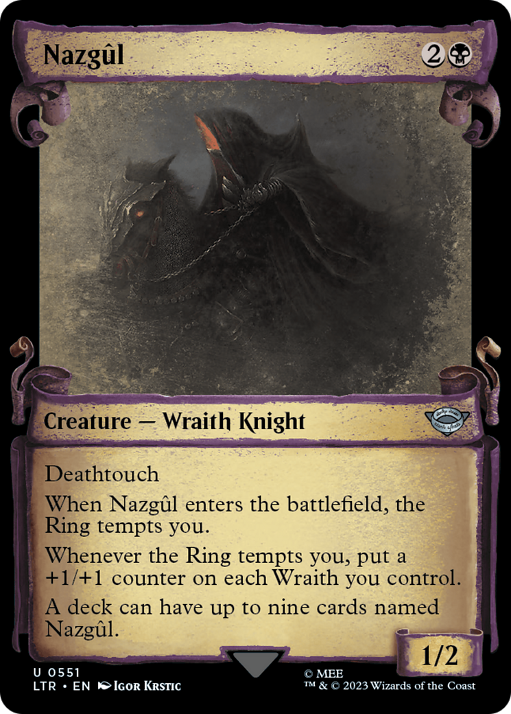 Nazgul (0551) [The Lord of the Rings: Tales of Middle-Earth Showcase Scrolls] | Gate City Games LLC