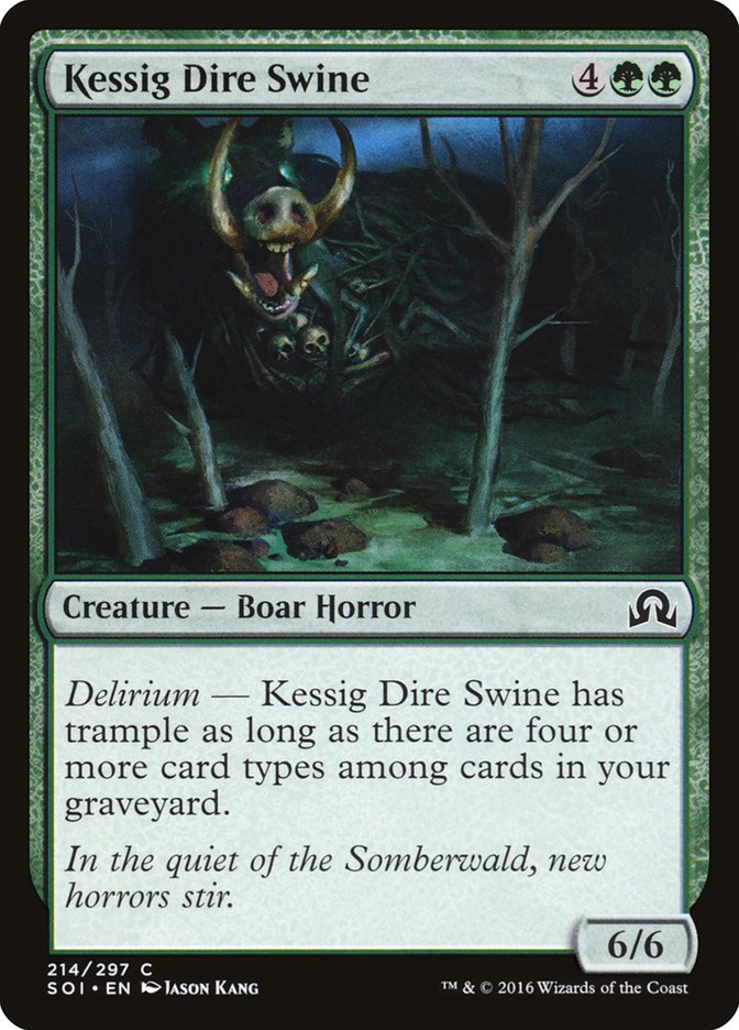 Kessig Dire Swine [Shadows over Innistrad] | Gate City Games LLC