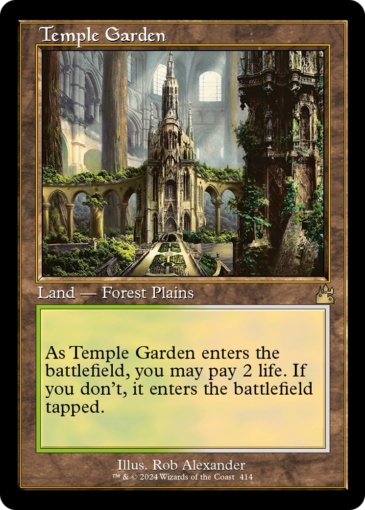 Temple Garden (Retro) [Ravnica Remastered] | Gate City Games LLC