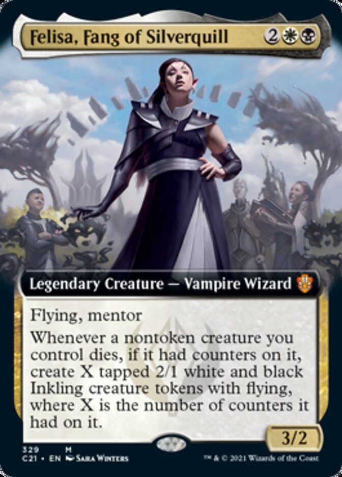 Felisa, Fang of Silverquill (Extended Art) [Commander 2021] | Gate City Games LLC