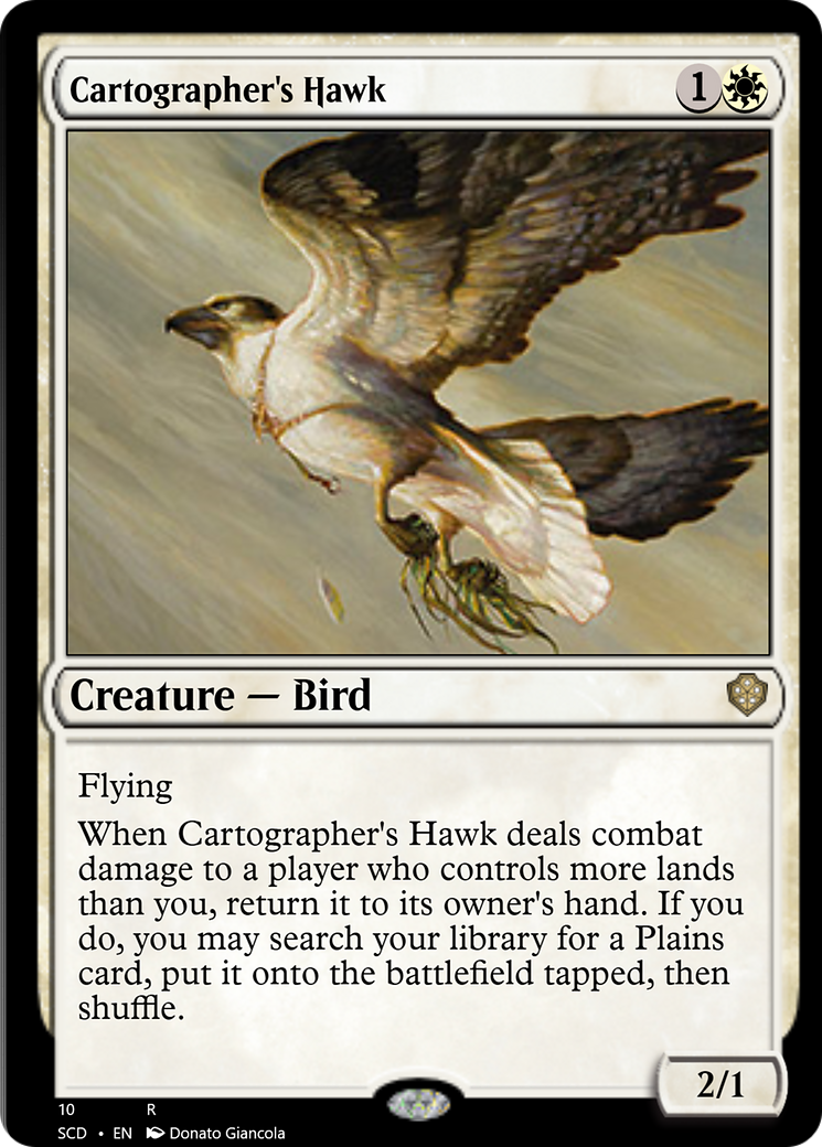 Cartographer's Hawk [Starter Commander Decks] | Gate City Games LLC