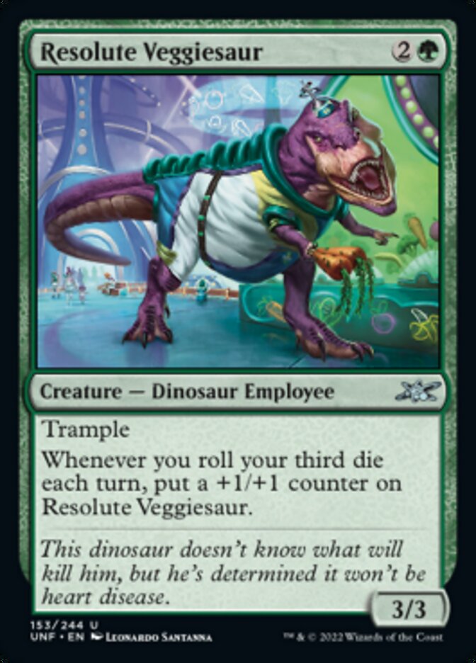 Resolute Veggiesaur [Unfinity] | Gate City Games LLC