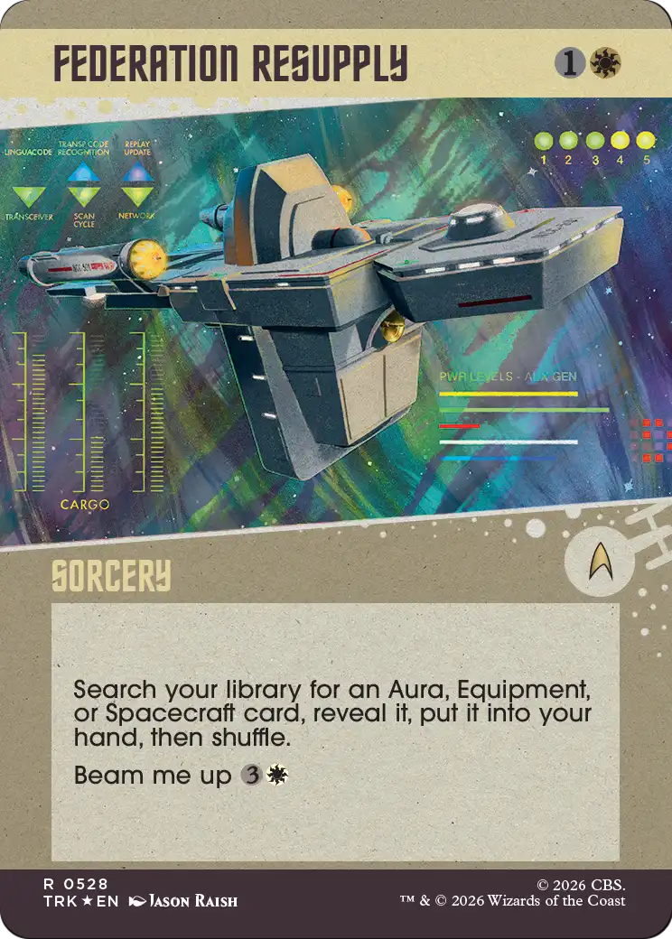 Federation Resupply (Showcase) (Surge Foil) [Star Trek] | Gate City Games LLC