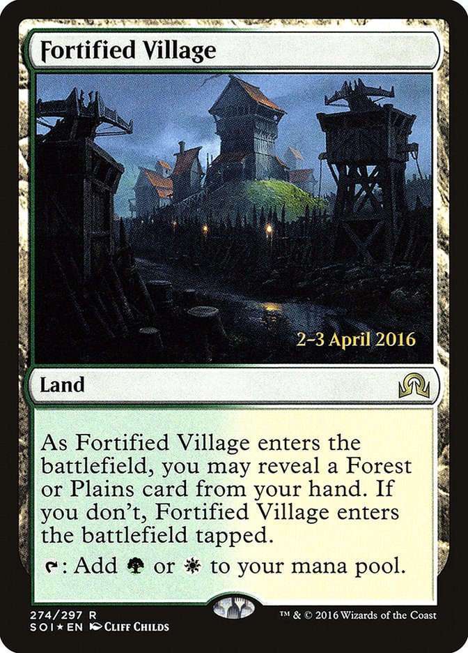 Fortified Village [Shadows over Innistrad Prerelease Promos] | Gate City Games LLC