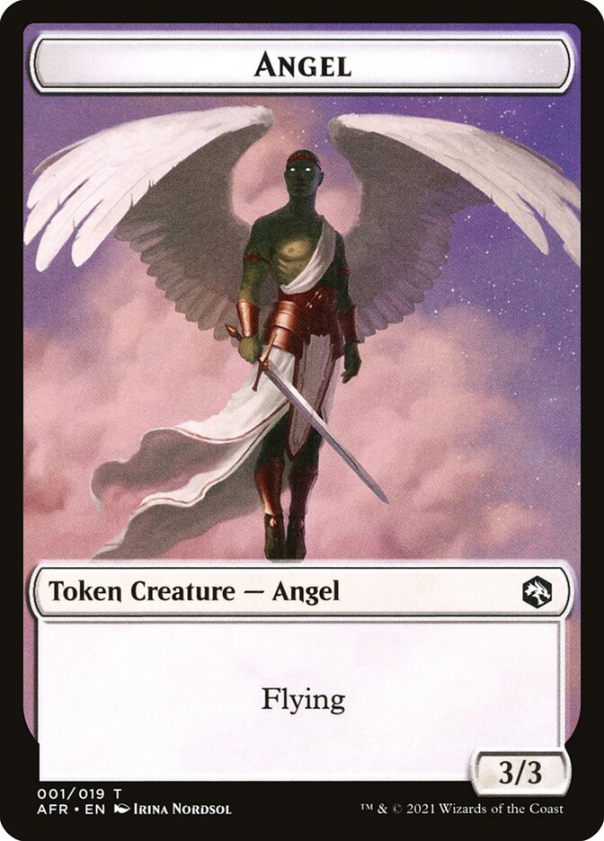 Angel // Dog Illusion Double-Sided Token [Dungeons & Dragons: Adventures in the Forgotten Realms Tokens] | Gate City Games LLC