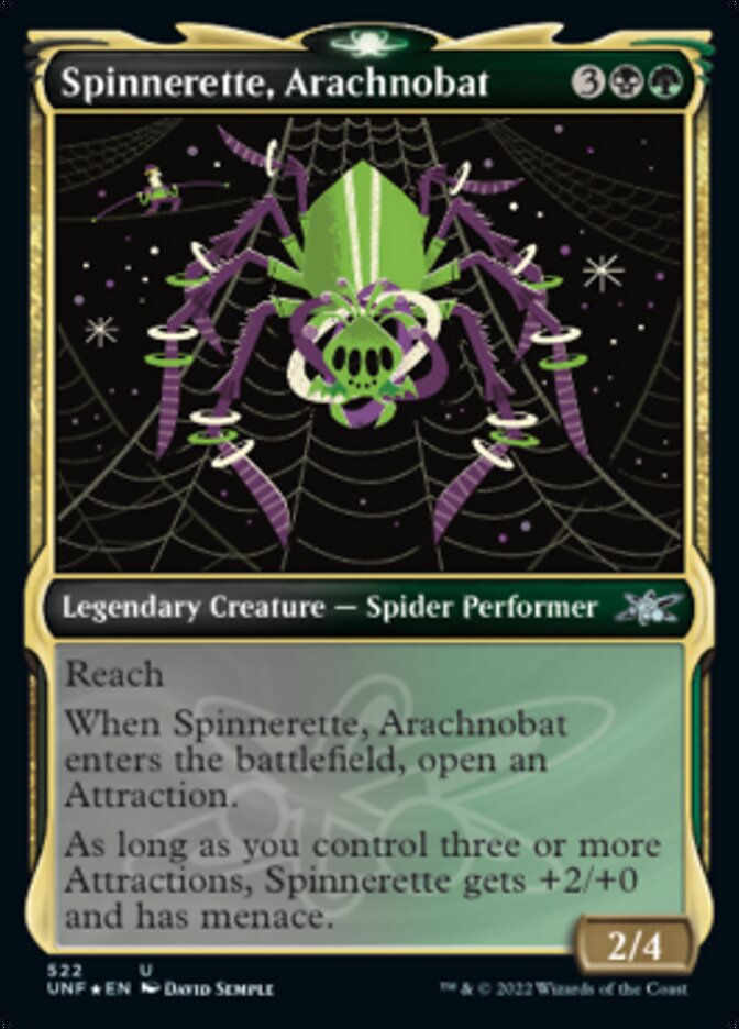Spinnerette, Arachnobat (Showcase) (Galaxy Foil) [Unfinity] | Gate City Games LLC