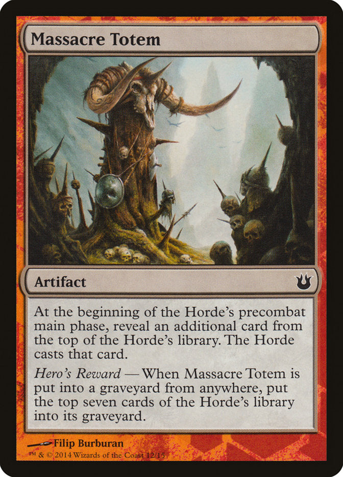 Massacre Totem [Born of the Gods Battle the Horde] | Gate City Games LLC