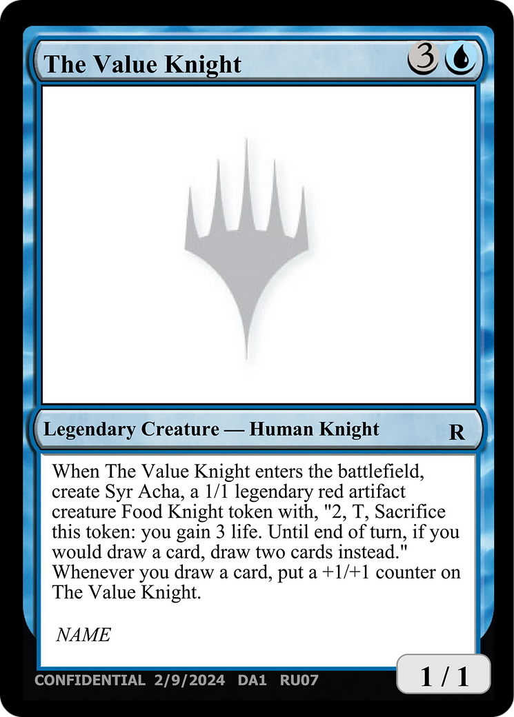 The Value Knight [Unknown Event] | Gate City Games LLC