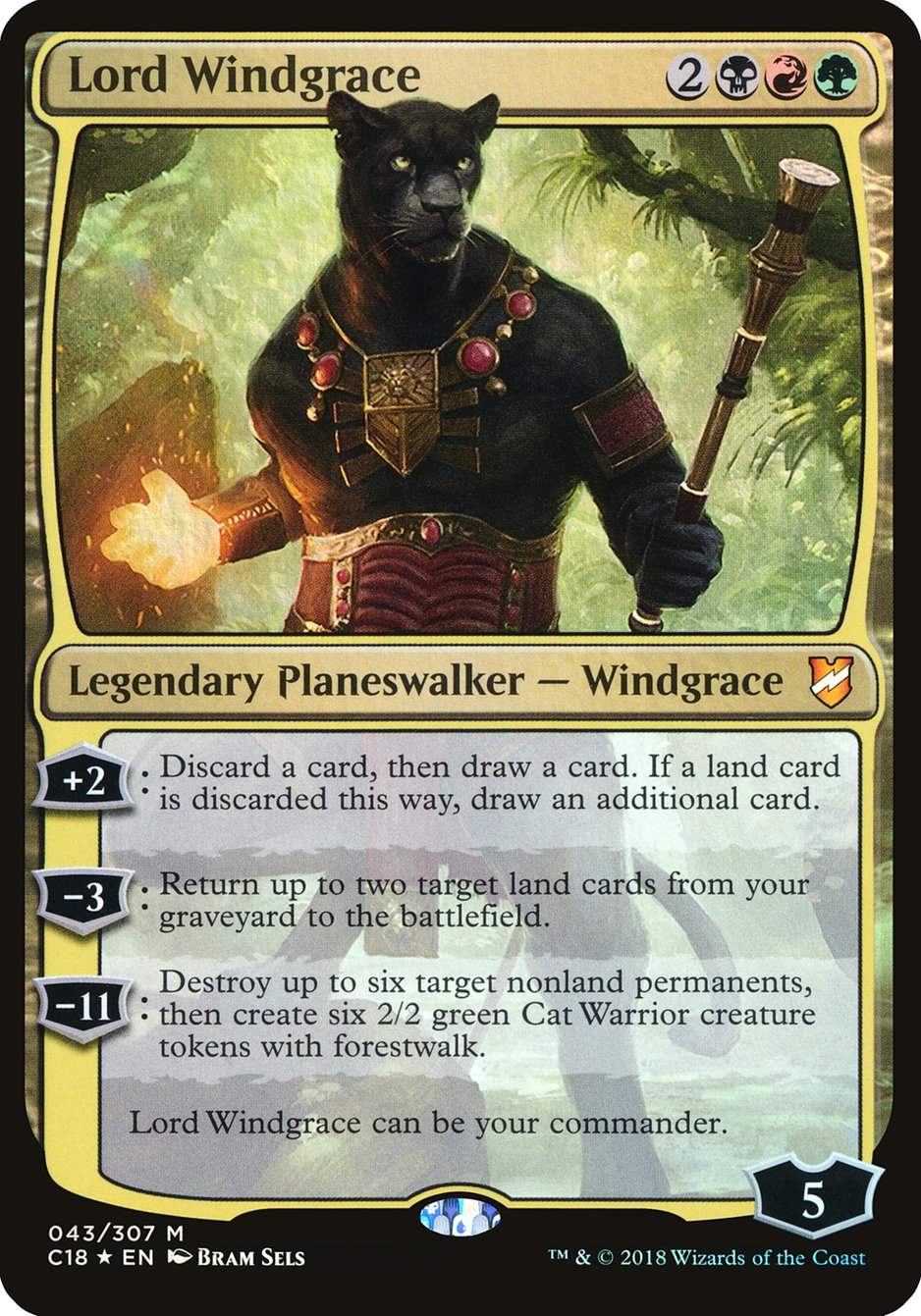 Lord Windgrace (Oversized) [Commander 2018 Oversized] | Gate City Games LLC