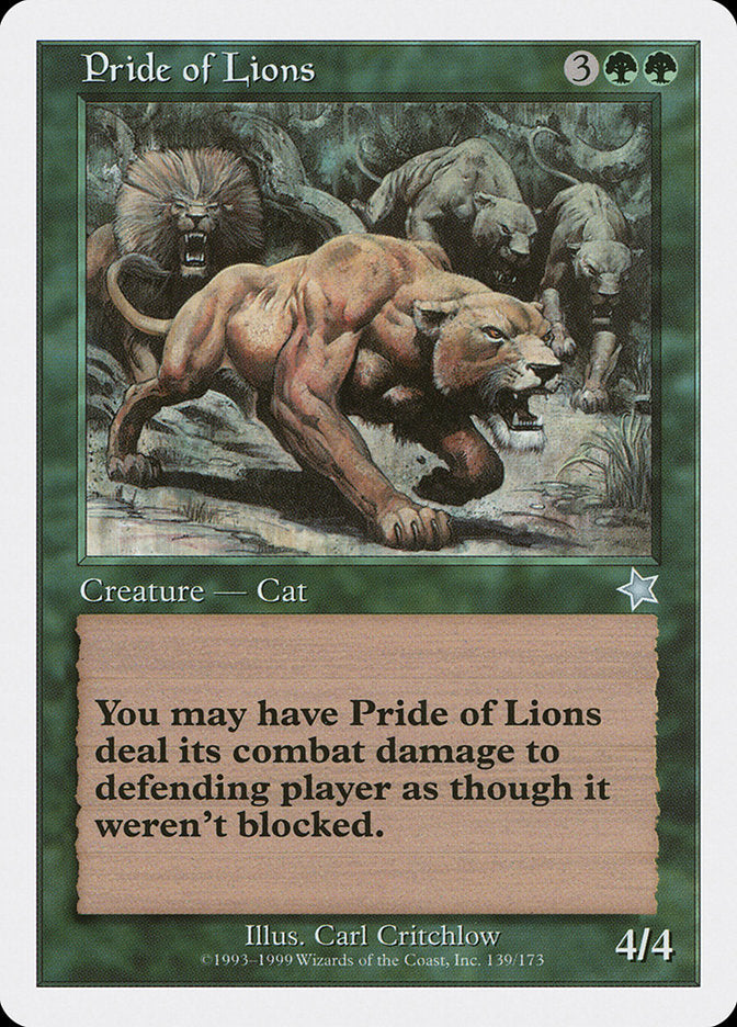 Pride of Lions [Starter 1999] | Gate City Games LLC