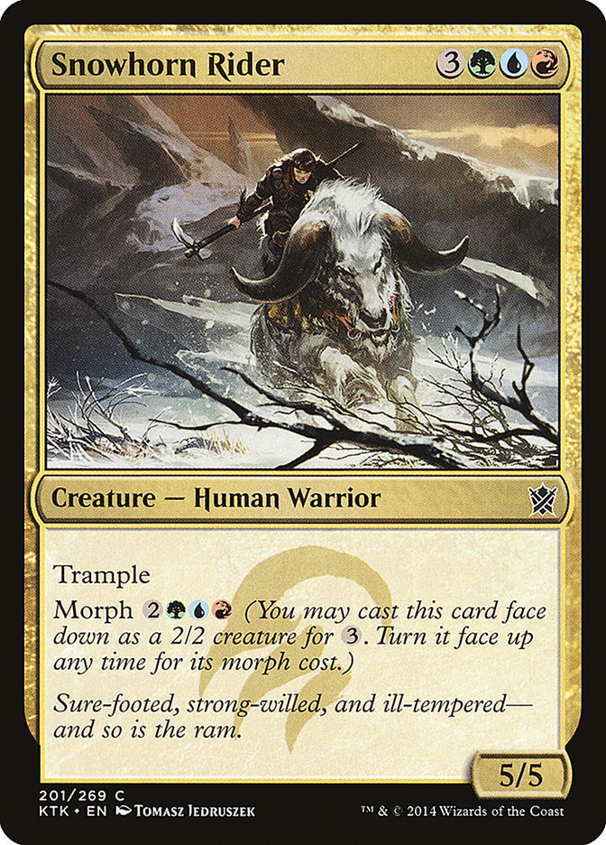 Snowhorn Rider [Khans of Tarkir] | Gate City Games LLC