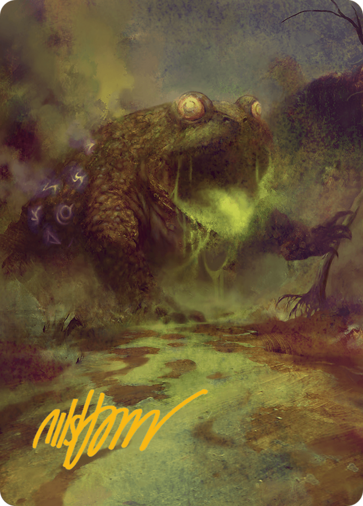 The Gitrog Monster Art Card (Gold-Stamped Signature) [Bloomburrow Art Series] | Gate City Games LLC