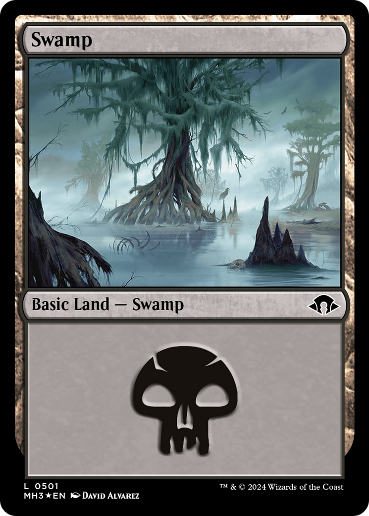 Swamp (0501) (Ripple Foil) [Modern Horizons 3] | Gate City Games LLC