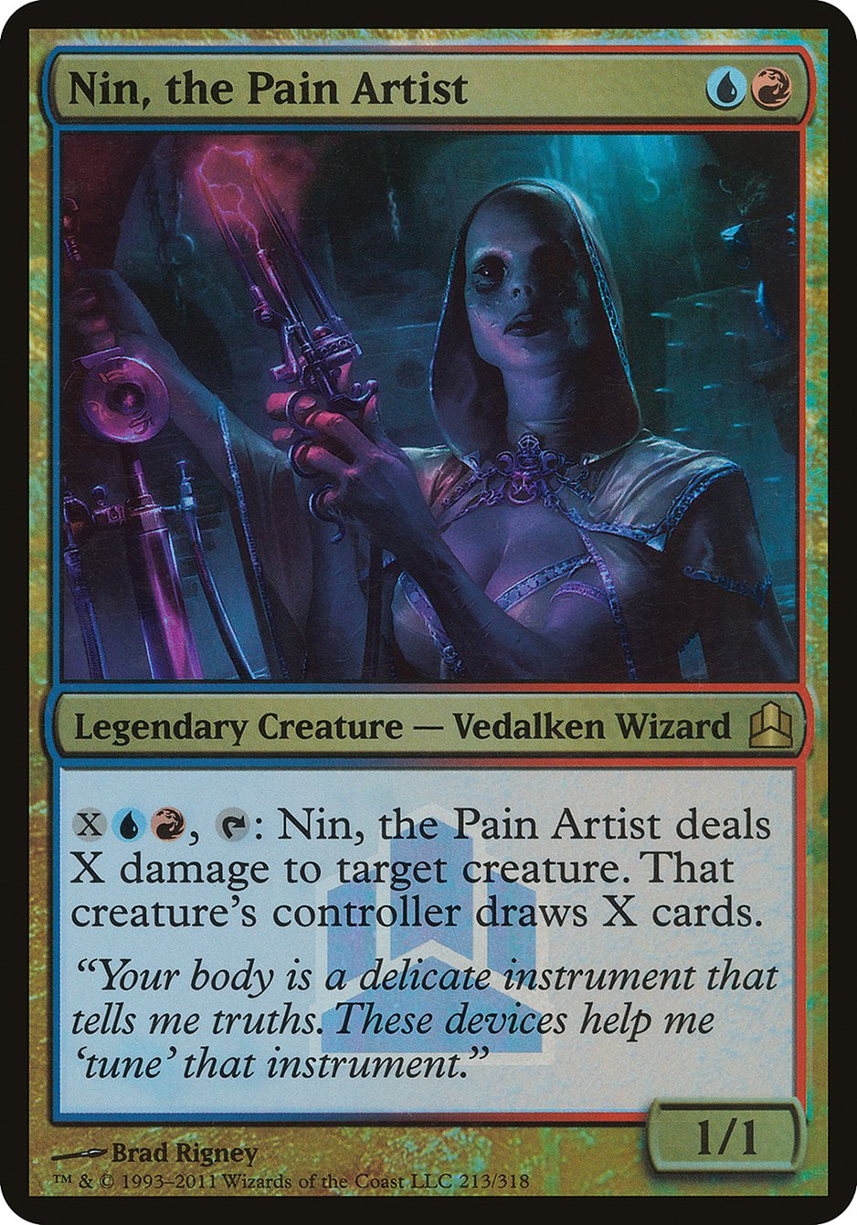 Nin, the Pain Artist (Launch) (Oversized) [Commander 2011 Oversized] | Gate City Games LLC