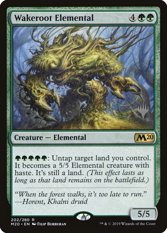 Wakeroot Elemental (Promo Pack) [Core Set 2020 Promos] | Gate City Games LLC