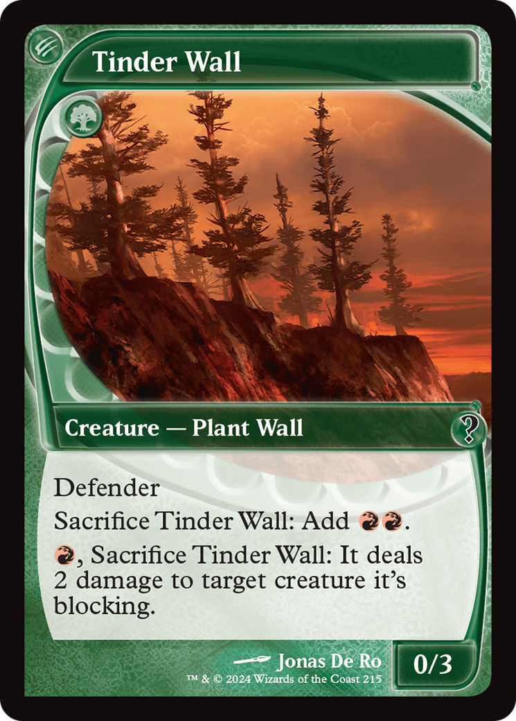 Tinder Wall (Future Sight) [Mystery Booster 2] | Gate City Games LLC