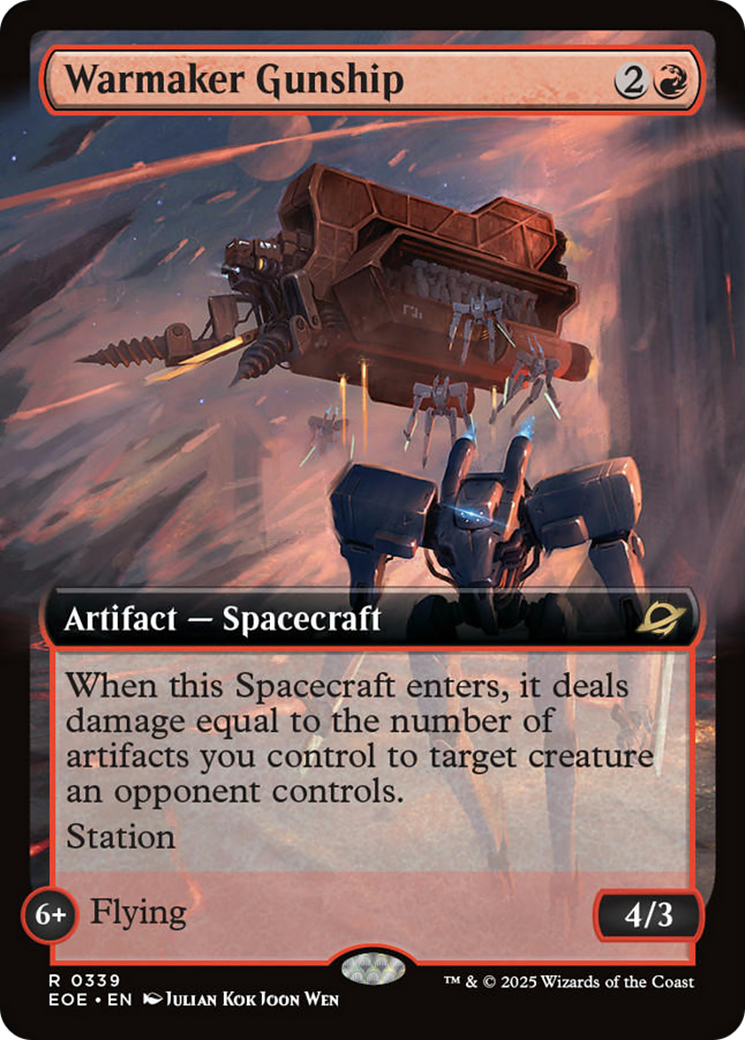 Warmaker Gunship (Extended Art) [Edge of Eternities] | Gate City Games LLC