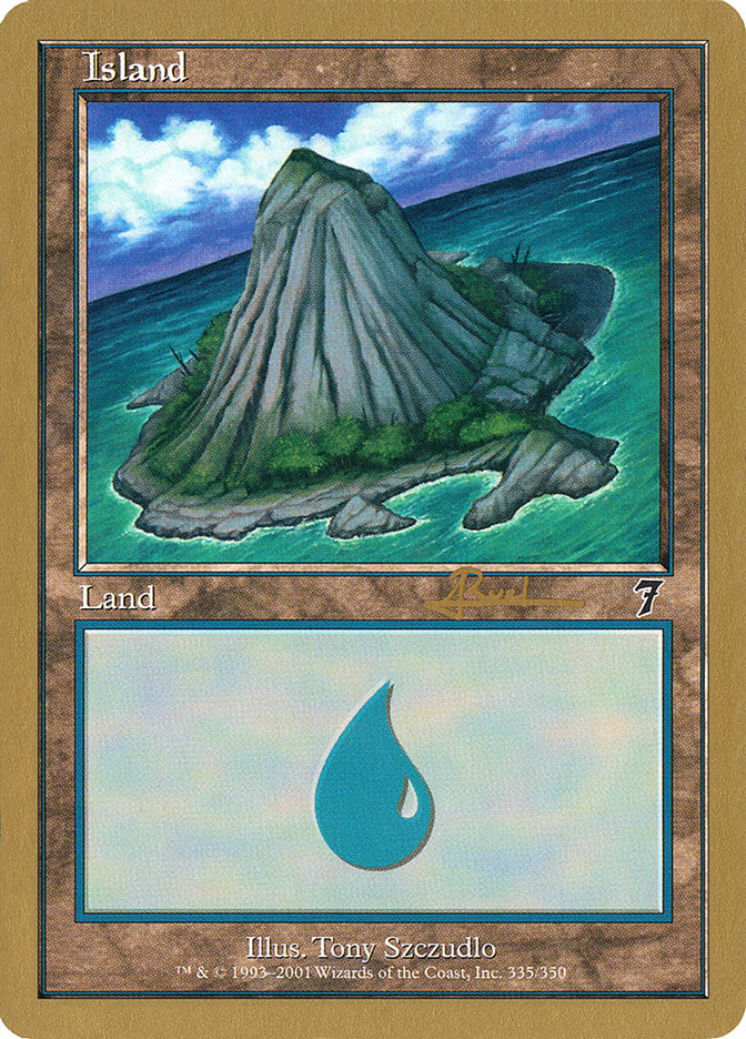 Island (ar335) (Antoine Ruel) [World Championship Decks 2001] | Gate City Games LLC