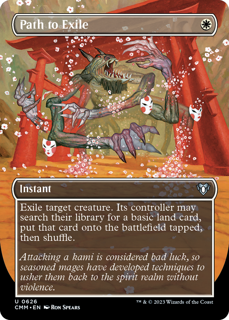 Path to Exile (Borderless Alternate Art) [Commander Masters] | Gate City Games LLC