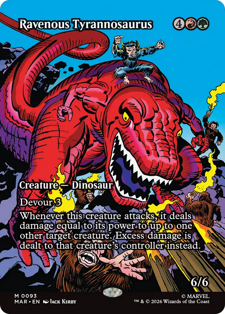 Ravenous Tyrannosaurus (Borderless) [Marvel Universe: Eternal-Legal] | Gate City Games LLC
