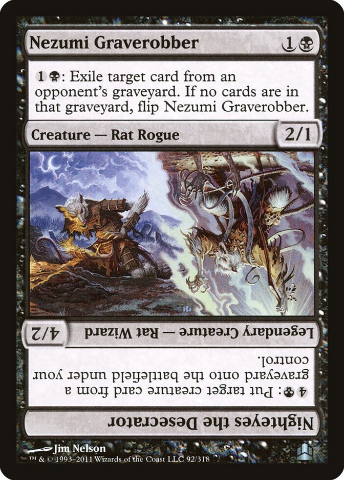 Nezumi Graverobber // Nighteyes the Desecrator [Commander 2011] | Gate City Games LLC