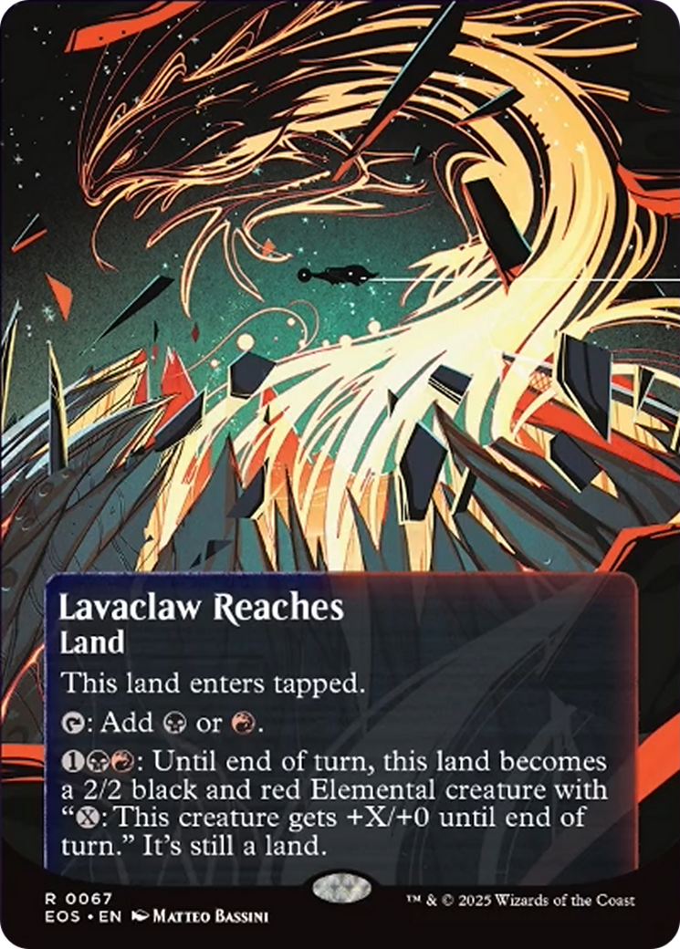 Lavaclaw Reaches (0067) (Borderless) [Edge of Eternities: Stellar Sights] | Gate City Games LLC