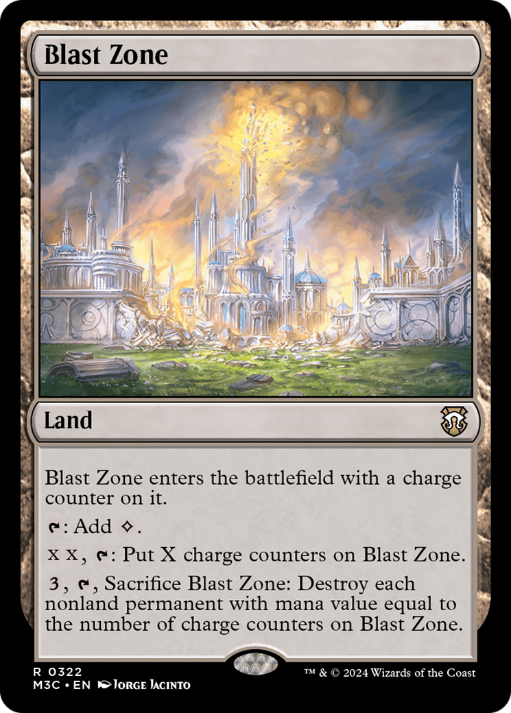 Blast Zone (Ripple Foil) [Modern Horizons 3 Commander] | Gate City Games LLC