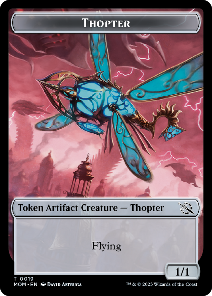 Thopter // Beast Double-Sided Token [March of the Machine Commander Tokens] | Gate City Games LLC