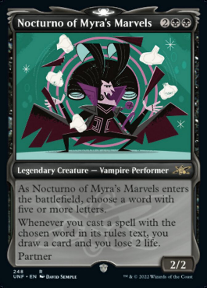 Nocturno of Myra's Marvels (Showcase) [Unfinity] | Gate City Games LLC