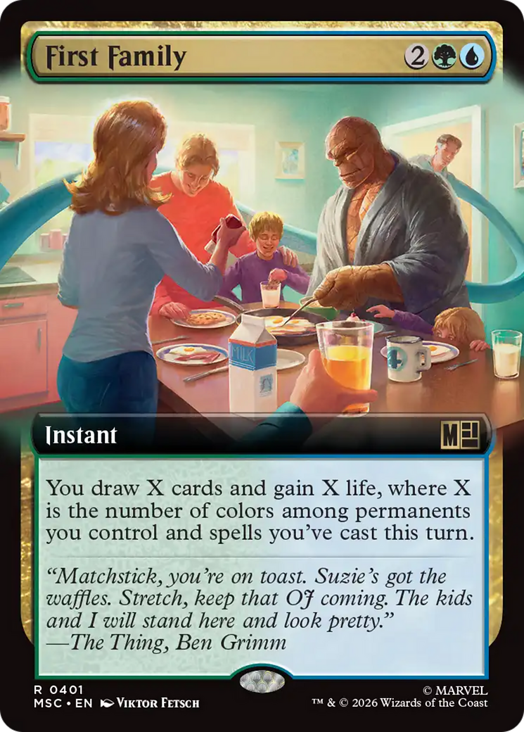 First Family (Extended Art) [Marvel Super Heroes Commander] | Gate City Games LLC