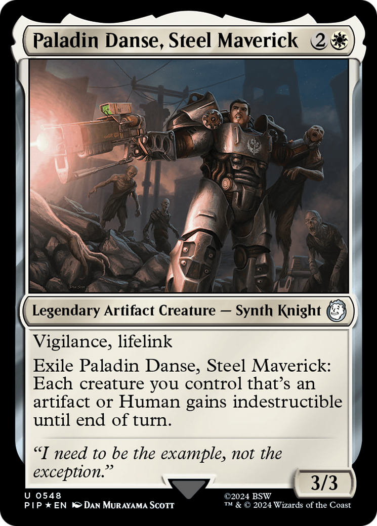Paladin Danse, Steel Maverick (Surge Foil) [Fallout] | Gate City Games LLC