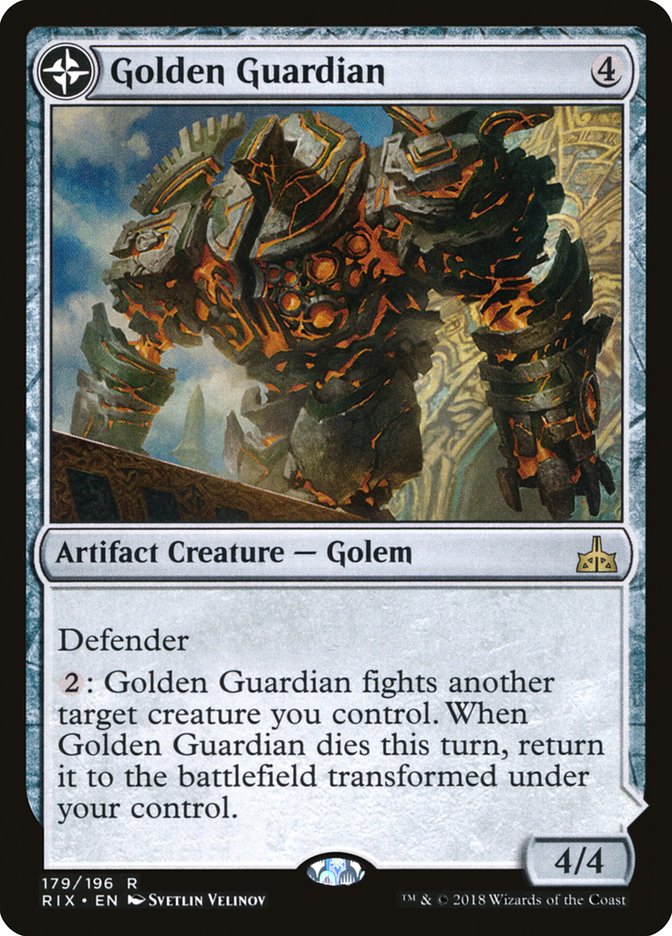 Golden Guardian // Gold-Forge Garrison [Rivals of Ixalan] | Gate City Games LLC