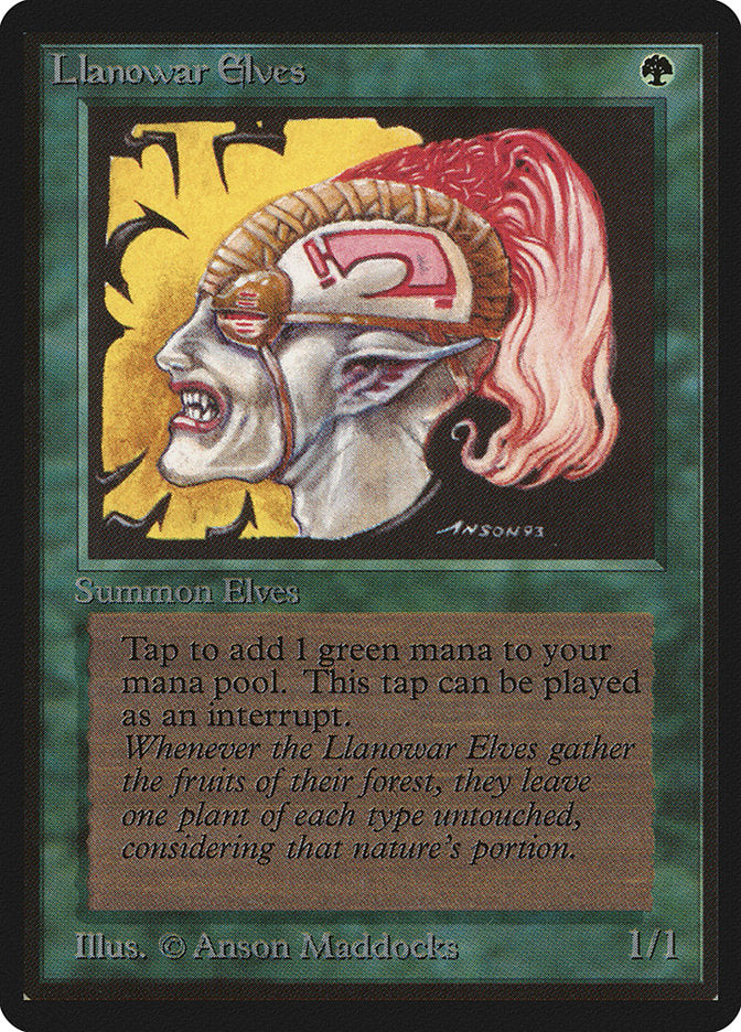 Llanowar Elves [Beta Edition] | Gate City Games LLC