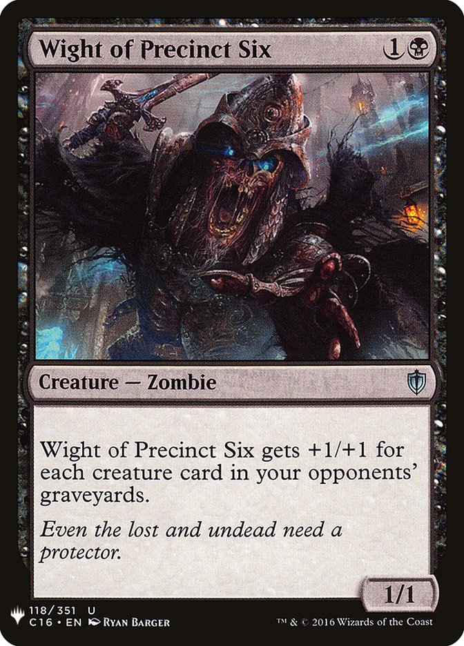 Wight of Precinct Six [Mystery Booster] | Gate City Games LLC