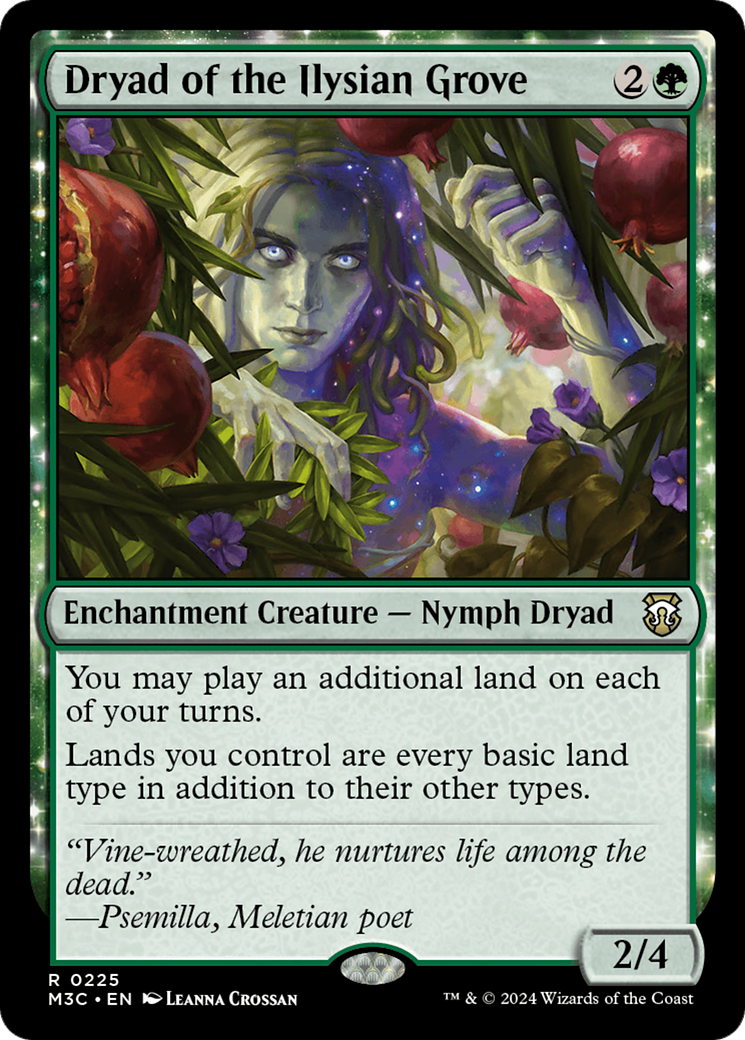 Dryad of the Ilysian Grove (Ripple Foil) [Modern Horizons 3 Commander] | Gate City Games LLC