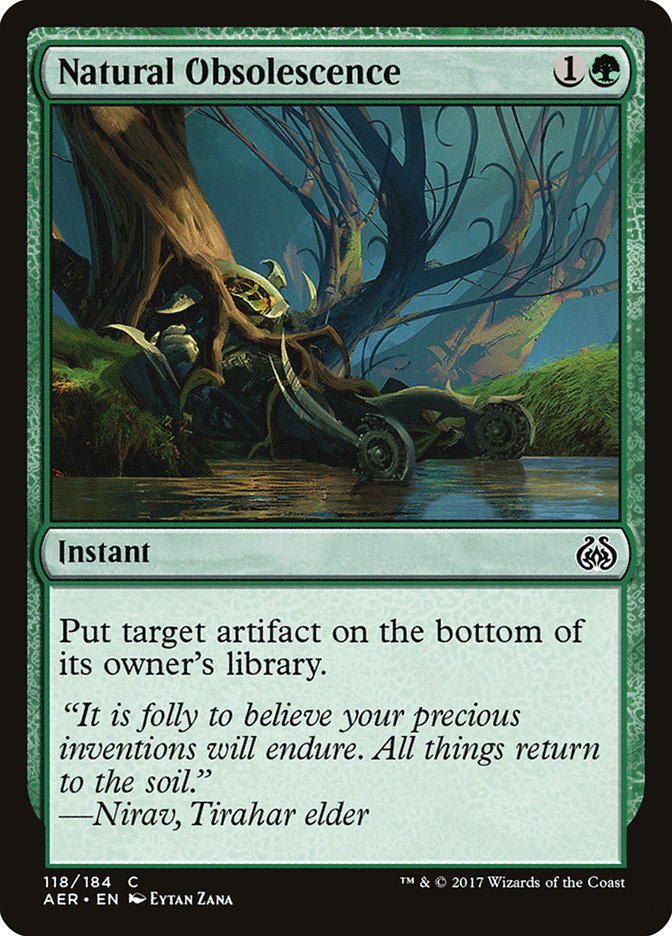Natural Obsolescence [Aether Revolt] | Gate City Games LLC