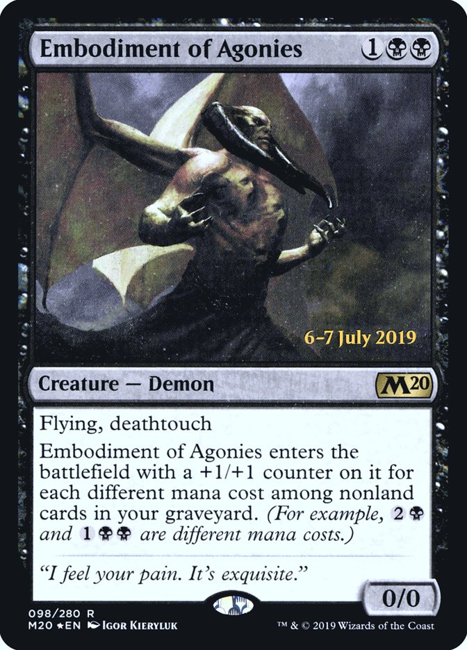 Embodiment of Agonies [Core Set 2020 Prerelease Promos] | Gate City Games LLC