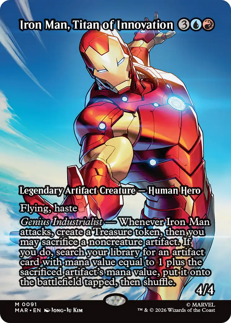 Iron Man, Titan of Innovation (Borderless) [Marvel Universe: Eternal-Legal] | Gate City Games LLC