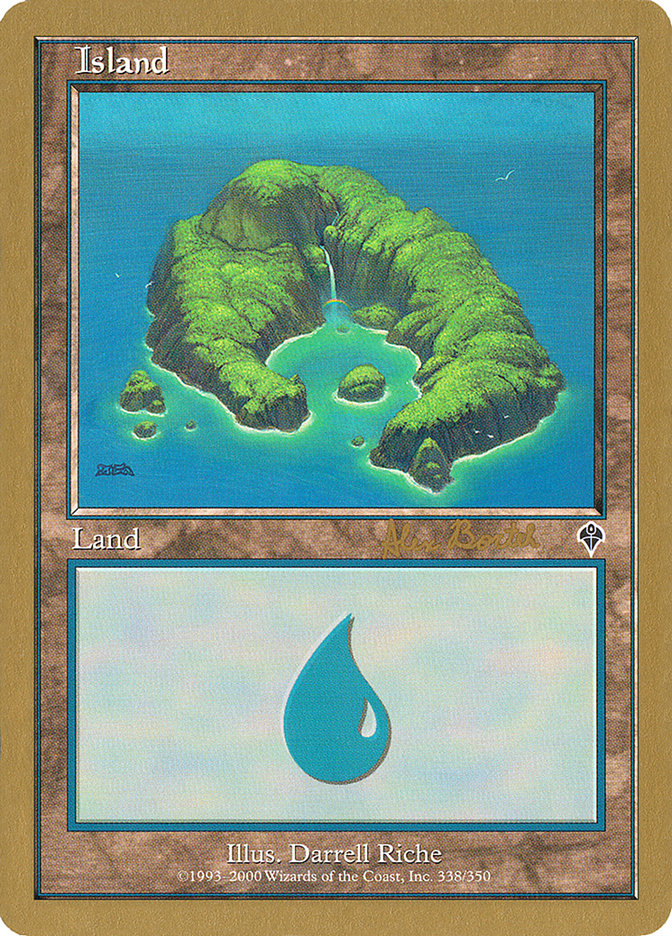 Island (ab338) (Alex Borteh) [World Championship Decks 2001] | Gate City Games LLC