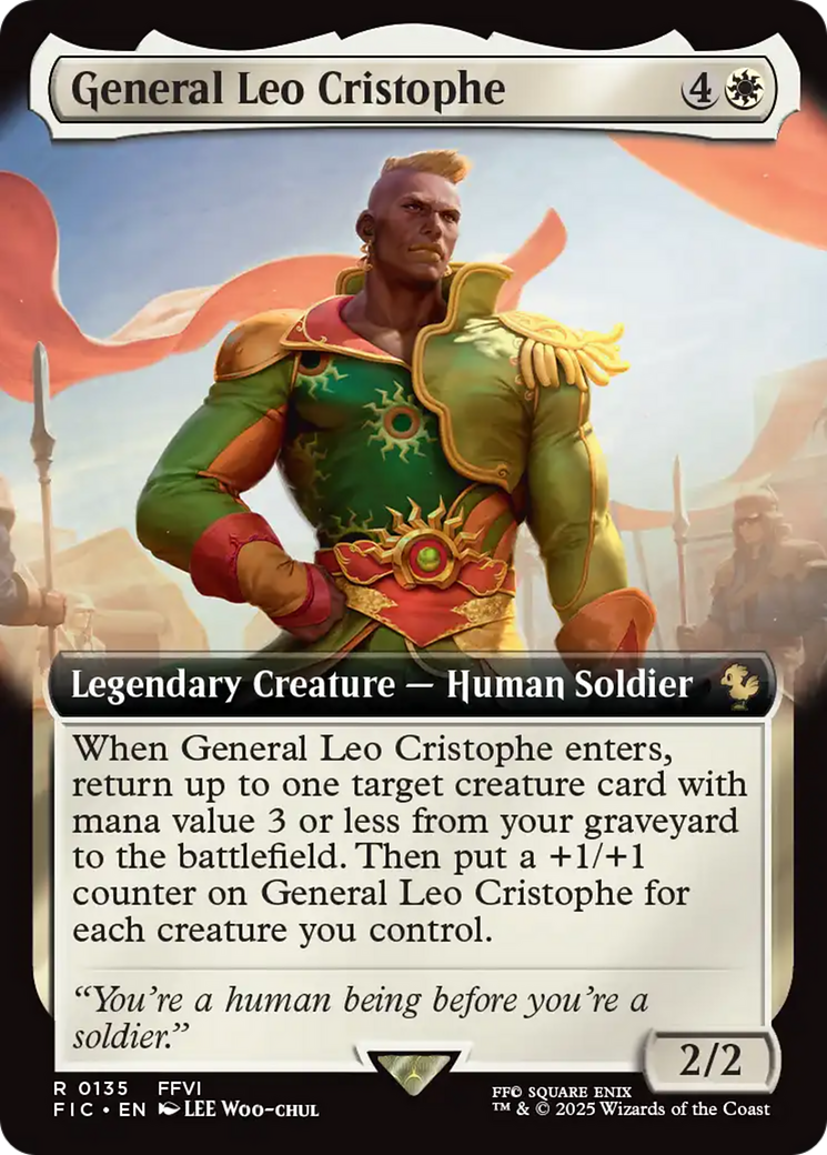 General Leo Cristophe (Extended Art) [FINAL FANTASY Commander] | Gate City Games LLC