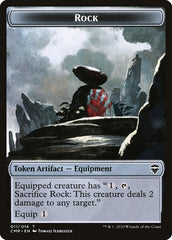 Rock // Spirit Double-Sided Token [Commander Legends Tokens] | Gate City Games LLC
