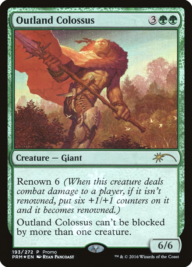 Outland Colossus [Resale Promos] | Gate City Games LLC